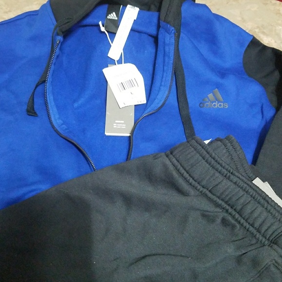 royal blue adidas sweat suit